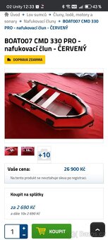 Člun, motor benzín, motor elektro a sonar - 4