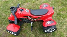 Šlapací čtyřkolka Pirate červená, traktor ROLLYTRAC - 4