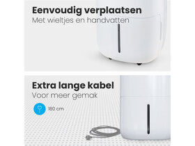 ZÁRUKA:Auronic odvlhčovač a čistička vzduchu, 20L/den,bílá - 4