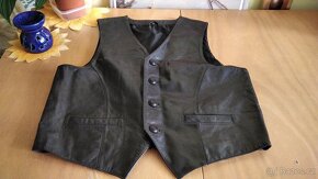 NOVÉ VELMI PĚKNÉ PÁNSKÉ KOŽENÉ VESTY A JINÉ NOVÉ.XL/36/XXL - 4