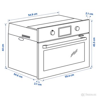 SMAKSAK Kombinovaná mikr.a horkovz. trouba, IKEA černá - 4