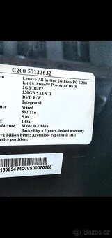 Lenovo All In One desktop C200 - 4