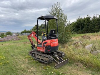 Pásové minirypadlo Kubota U17-3a, hmotnost 1.73 t - 4