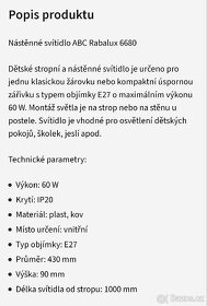 Nástěnné stropní svítidlo Rabalux - 4