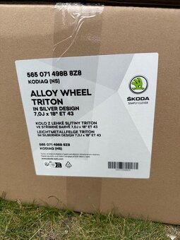 NOVÁ originál kola Škoda TRITON 18” Kodiaq, 5x112 - 4