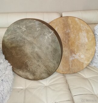 Šamanský buben z hověziny, průměr 52cm - 4