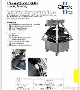 Vykulovač těsta Glimek - 4