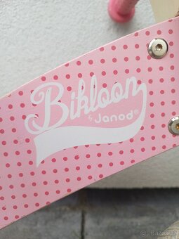 Dřevěné odrážedlo My First Pink Little Bikloon Janod růžové - 4