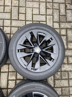 ORIGINÁL Alu Škoda ROTARE R17, 5x112 - TOP STAV, LETNÍ - 4
