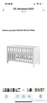 Designová postýlka MOON PINIO 140x70 - 4