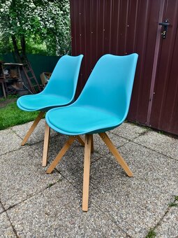 Designové tyrkisové židle _cena za kus - 4