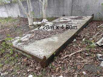 panel betonový s kovovým rámem 2,28x4,80 - 4