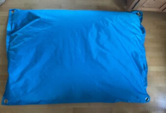 Nabízím 2 velké sedací vaky – zelený a modrý (130×170 cm) - 4