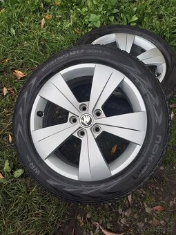Alu kola 5x112 originál Škoda Superb III 215/55 R17 - 4