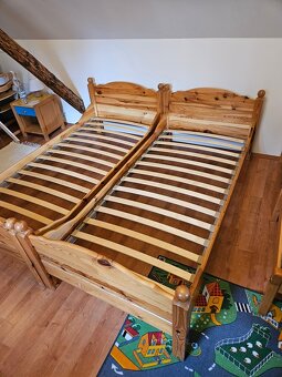 2 komplet lůžka 90 x 200 - cena za kus rám rošt matrace - 4