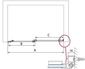Polysan Altis Line - magnetické těsnění dveří - 4
