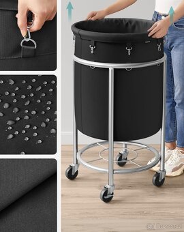 Nový mobilní koš na prádlo 110 litrů - 4