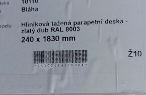 Venkovní hliníkový parapet 183cm - 4