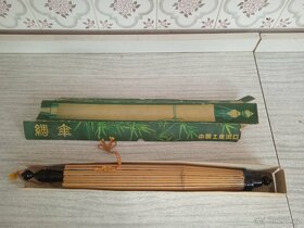 Starožitný bambusový deštník z Číny - 4