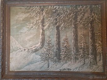 Obraz malování na plátně - 4