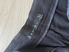 černé elegantní kalhoty XS - 4