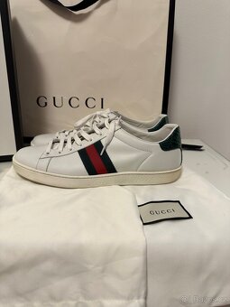 GUCCI Ace leather low trainers - 4
