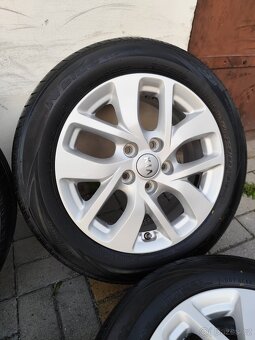 ALU 5x114.3 r16 KIA + LETNÍ PNEU - PĚKNÁ SADA - 4