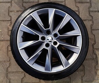 Alu kola originál Škoda Fabia III, Rapid 5x100 R17 Savio - 4