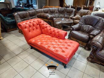 Original chesterfield sofa - zaruka - super stav - 4