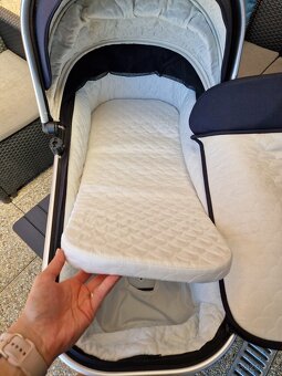 Trojkombinovaný kočárek Moon Rocca Navy - 4