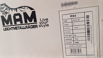 R18 5x114,3 mm ALU disky (toyota, suzuki, renault, kia) - 4