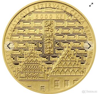 Zlato / zlatá mince čnb Město Tábor proof 1/2oz - 4