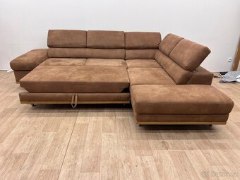 Sedací souprava broušená kůže - 4