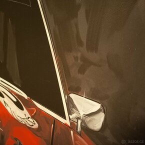 Prodám imitaci ručně malovaného velkého obrazu Mercedes AMG - 4