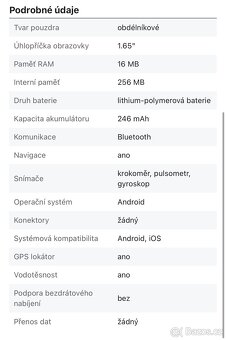 Chytré hodinky Amazfit GTS 2e + 2 pásy - 4