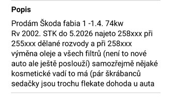 Škoda fabia I 1.4. 74kw - 4