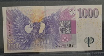 Bankovky ČR s přetiskem ČNB - poslední série - 4