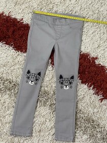 Šedé skinny džíny H&M vel.110, 4-5 let - 4