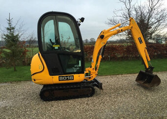 pásový bagr , minibagr JCB|8018|+3x lžíce•TOP•20HP - 4
