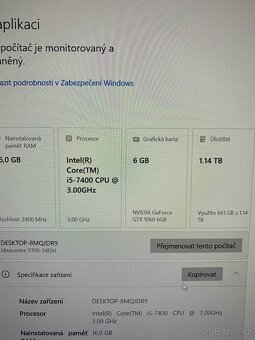 Stolni PC i5 7400, GTX 1060 6gb, 16GB RAM - 4