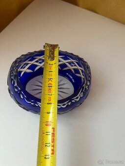 Broušená kobaltově modrá miska - 4