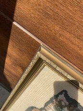 Vyšívaný obraz kočky - 4