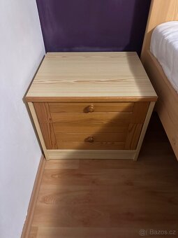 Dřevěná postel 180 cm x 200 cm - 4