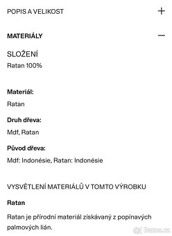 Ratanové zrcadlo IKEA - 4