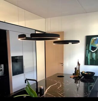 Stropní nastavitelné led světlo s 2 prsteny - bílá mat - 4