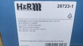 Nové H&R sport pružiny Honda Civic 10G- FC, FK od 2017 - 4