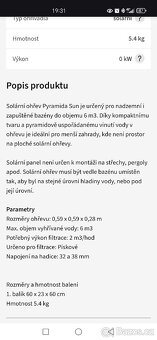 Solární piramida pro ohřev vody v bazénu. - 4