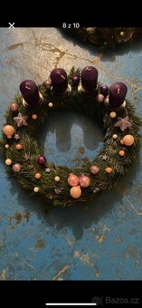 Adventní věnec ručně vyráběný - 4