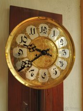 Ryté závažové podlahové (sloupové) hodiny - stroj - 4