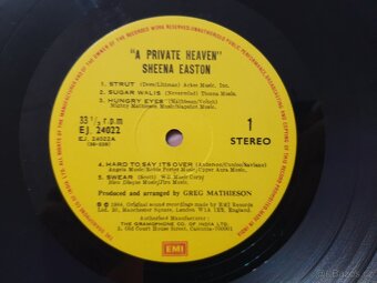 Sheena Easton - A Private Heaven LP - 4